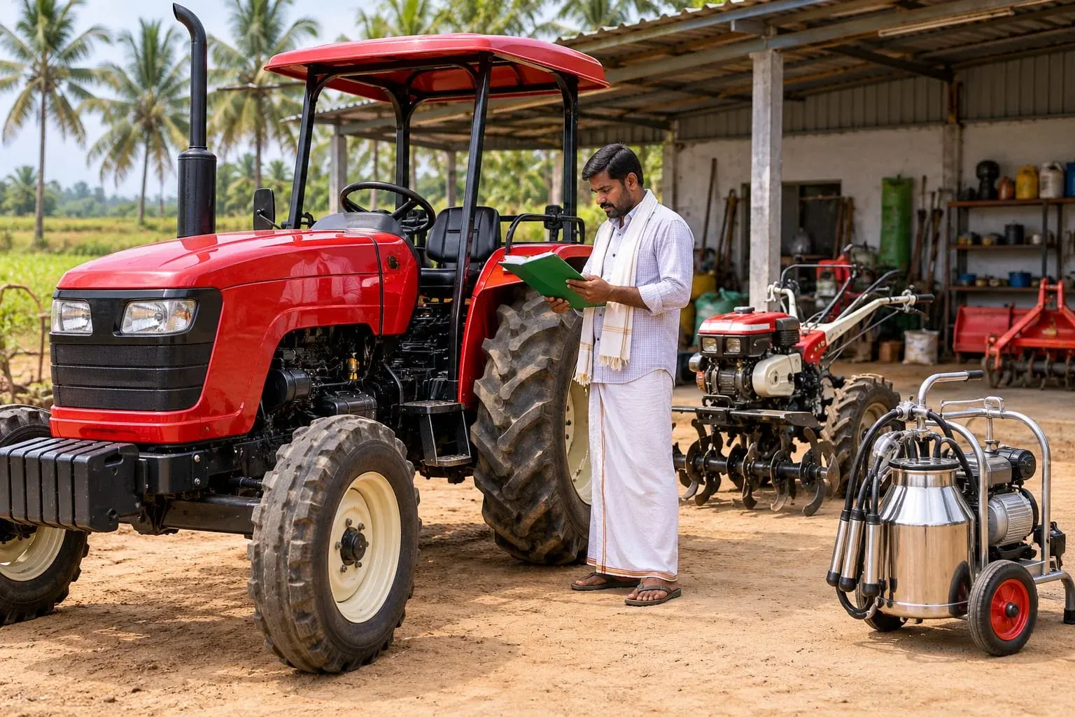Tractor, Power Tiller & Milking Trolley Asset Ledger