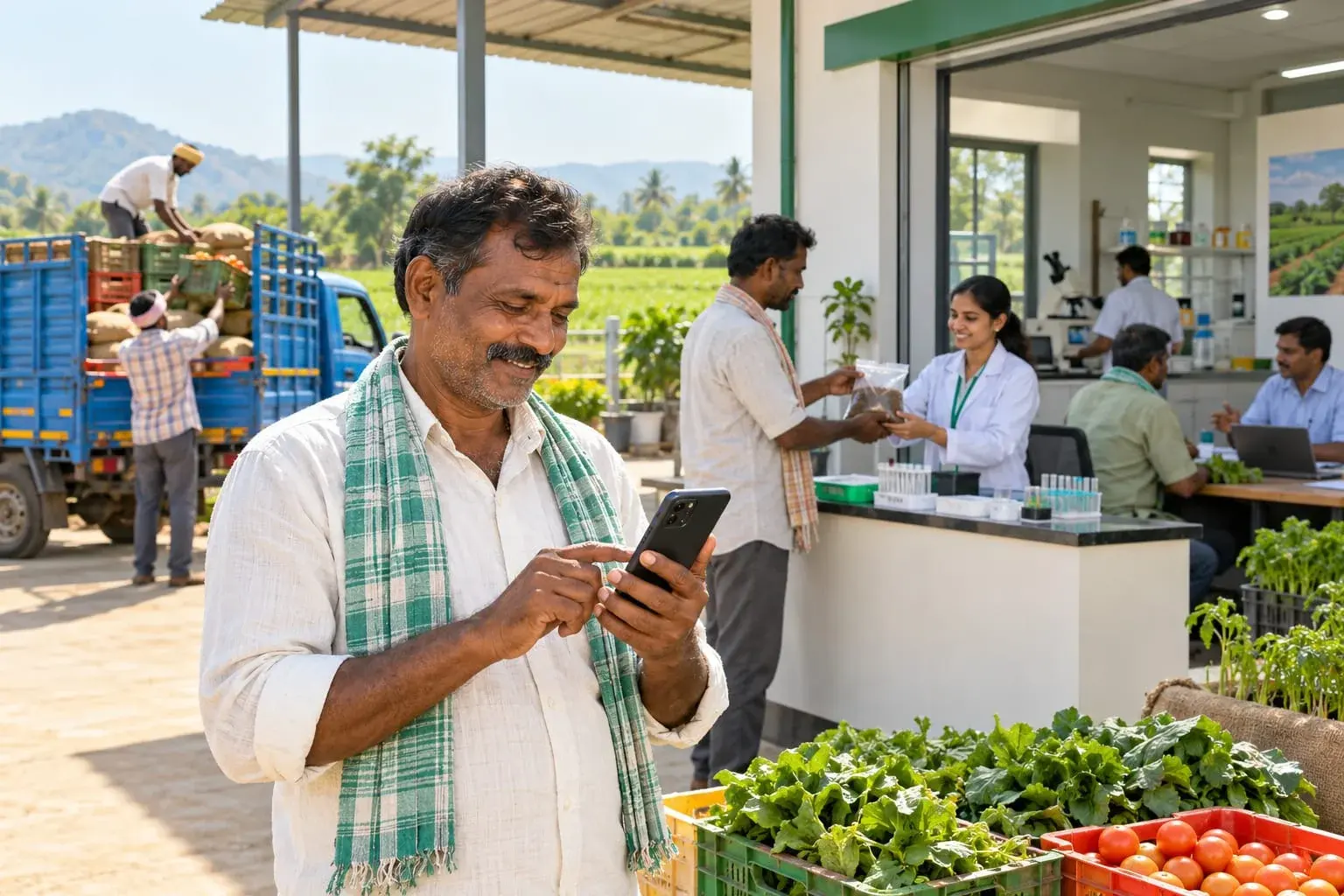 Rural Krishi Kendra with Soil Testing & Transport Logistics